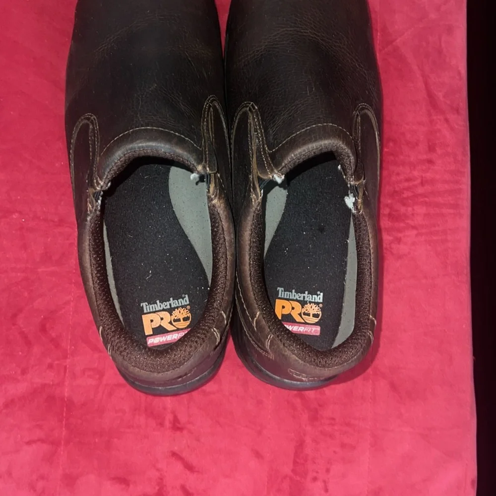 Timberland PRO Men's, Camel Brown, Alloy Toe, EH, Slip On. Size 14. Like new.